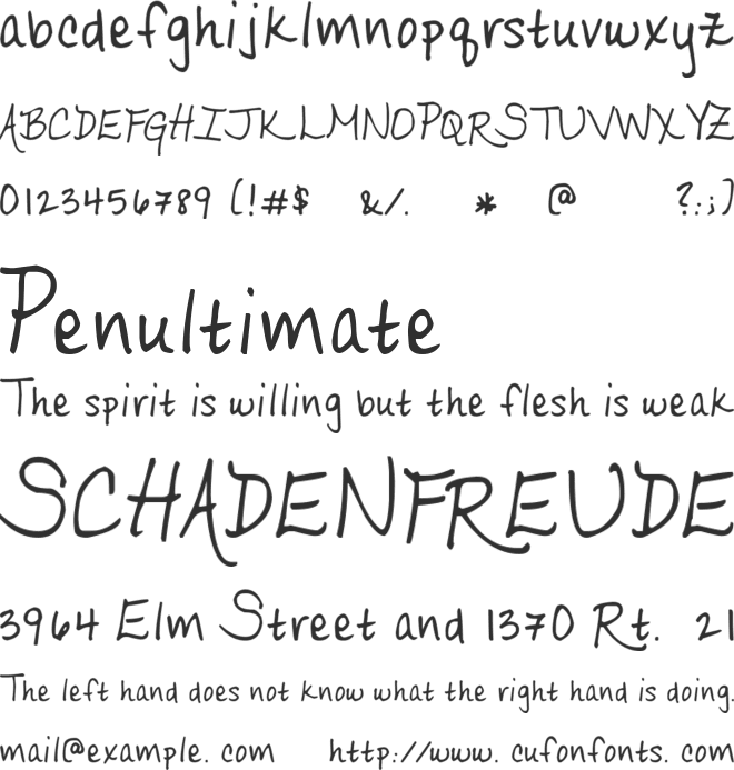 RipeApricots font preview