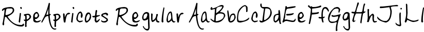 RipeApricots font download