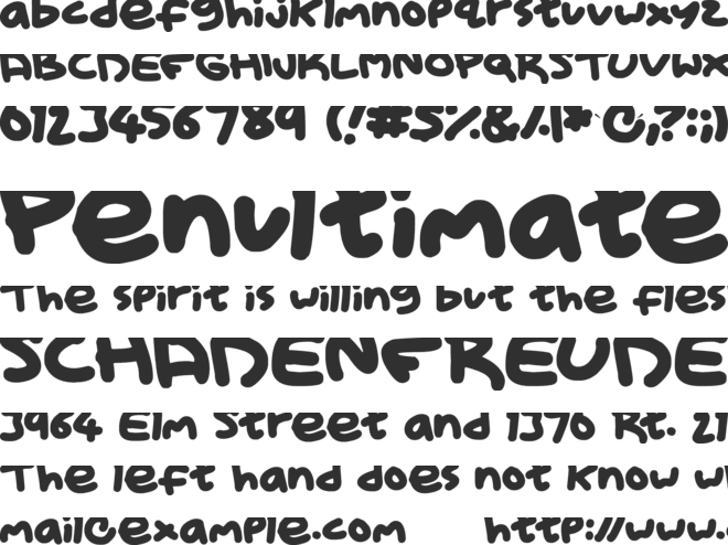 Kid Marker font preview