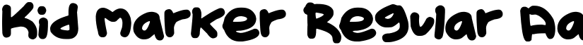 Kid Marker Regular font