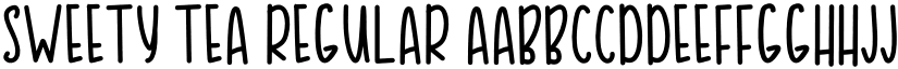 SWEETY TEA Regular font