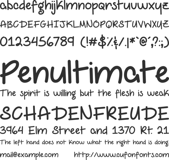 My Epic Selfie Demo font preview