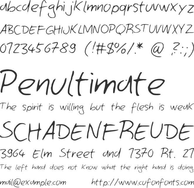 ComicJans font preview