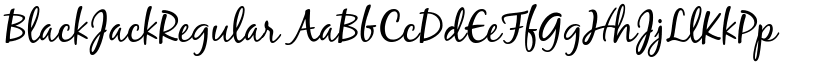 BlackJackRegular font
