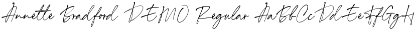 Annette Bradford DEMO font download
