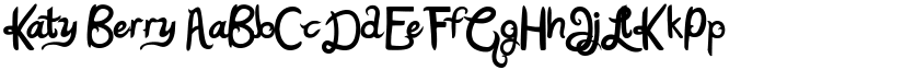 Katy Berry font