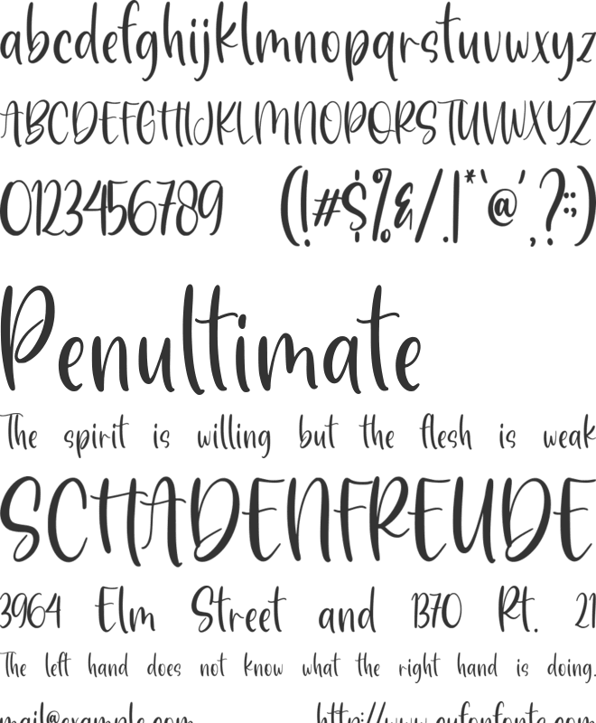 Happymoob font preview