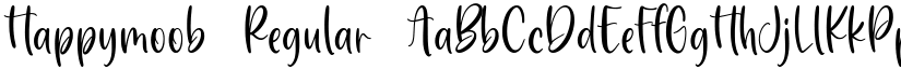 Happymoob Regular font