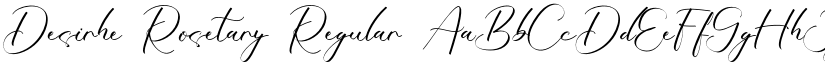 Desirhe Rosetary Regular font