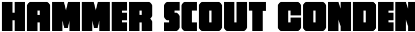 Hammer Scout Condensed Regular font