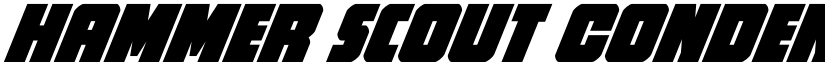 Hammer Scout Condensed Italic Regular font