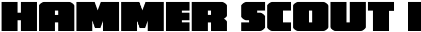 Hammer Scout Expanded Regular font