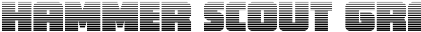 Hammer Scout Gradient Regular font