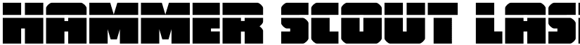 Hammer Scout Laser Regular font