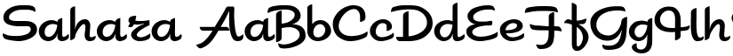 Sahara font download
