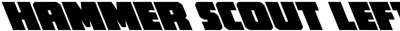 Hammer Scout Leftalic Regular font