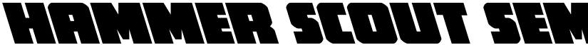 Hammer Scout Semi-Leftalic Regular font
