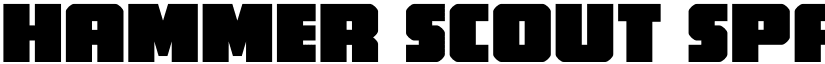 Hammer Scout Spaced Regular font