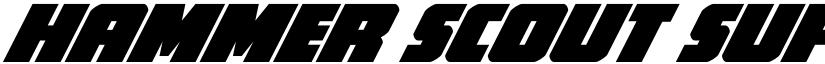 Hammer Scout Super-Italic Regular font