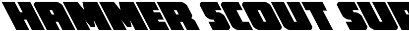 Hammer Scout Super-Leftalic Regular font