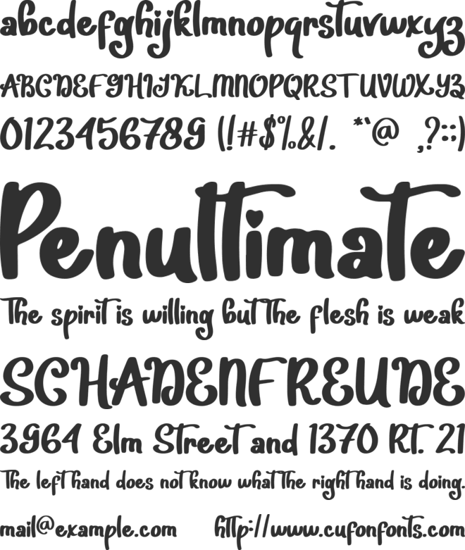 Highlove -Personal Use font preview