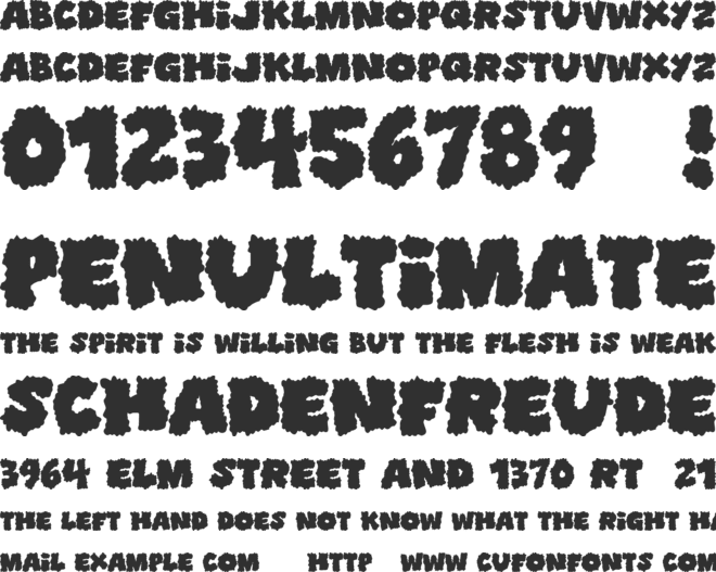 Shoplifters Unite font preview