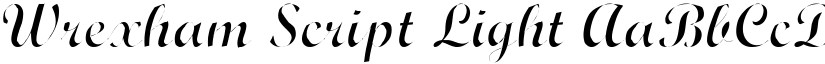 Wrexham Script Light font