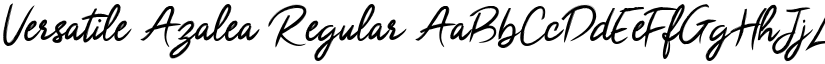 Versatile Azalea Regular font