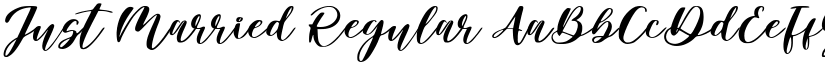 Just Married Regular font
