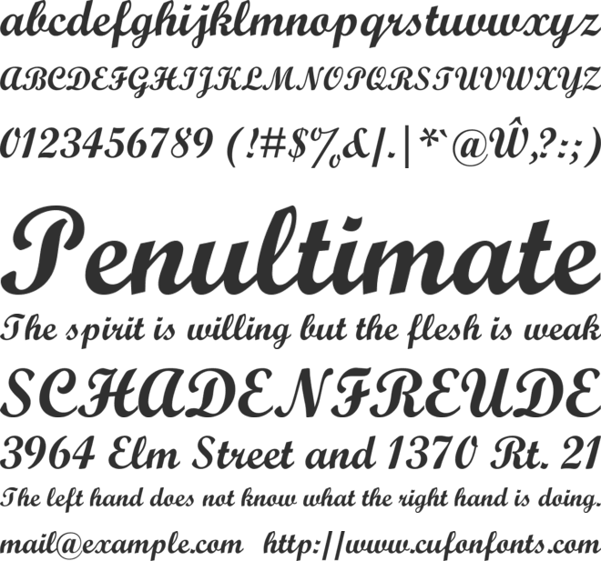 Wrexham font preview