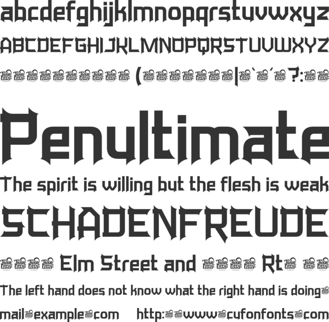 Katukupersonal use font preview