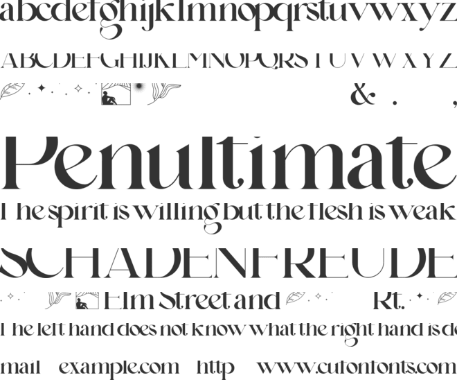 Lamarkie font preview