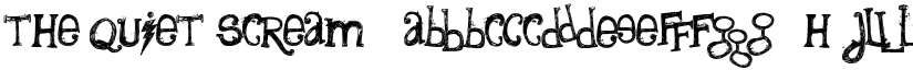 the quiet scream font