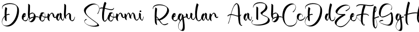 Deborah Stormi font download