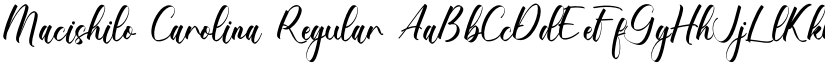 Macishilo Carolina font download