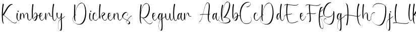 Kimberly Dickens Regular font