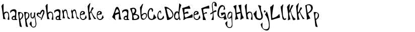 happy`hanneke font