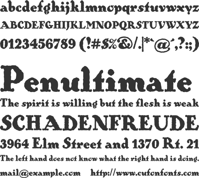 Ohio Kraft font preview