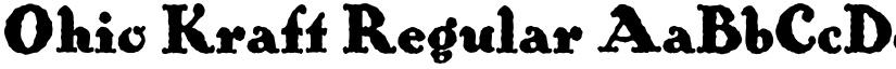 Ohio Kraft Regular font