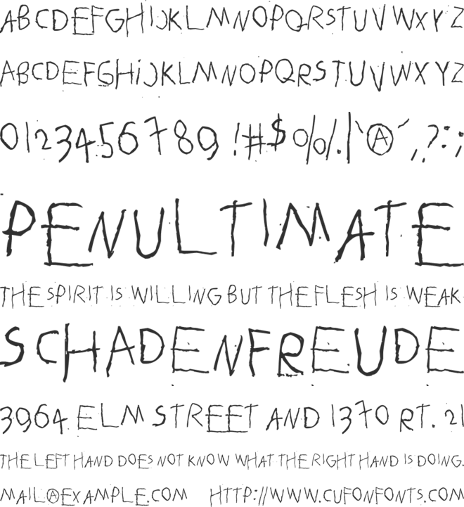Betelgeuse font preview