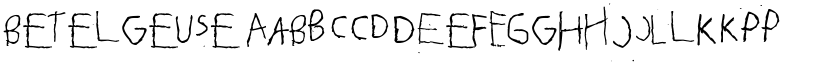 Betelgeuse font download