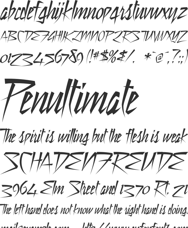 Still Time font preview
