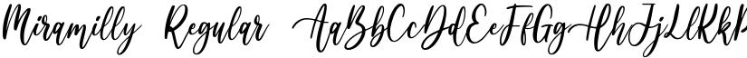 Miramilly Regular font