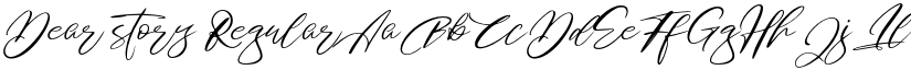 Dear story Regular font