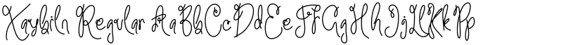 Xaybiln Regular font