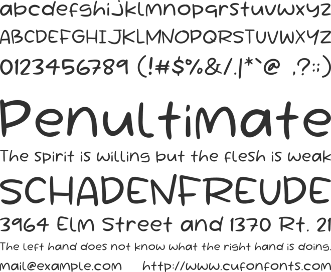 Si Ikan font preview