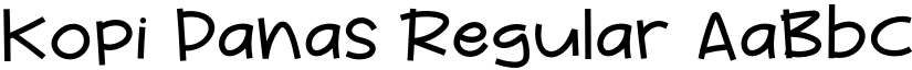 Kopi Panas font download