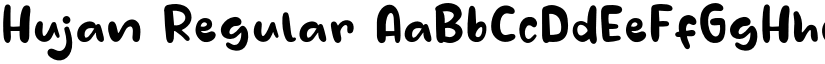Hujan Regular font