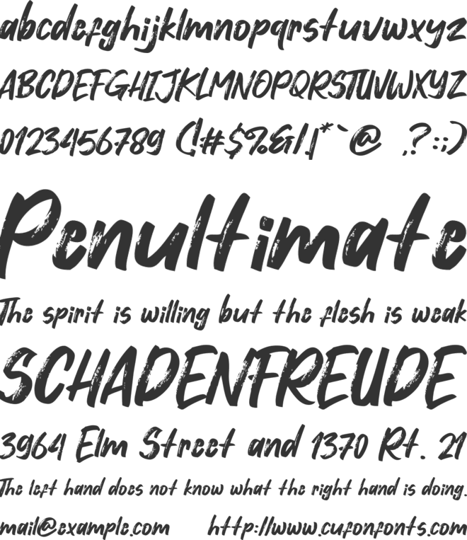 Dosen Killer font preview