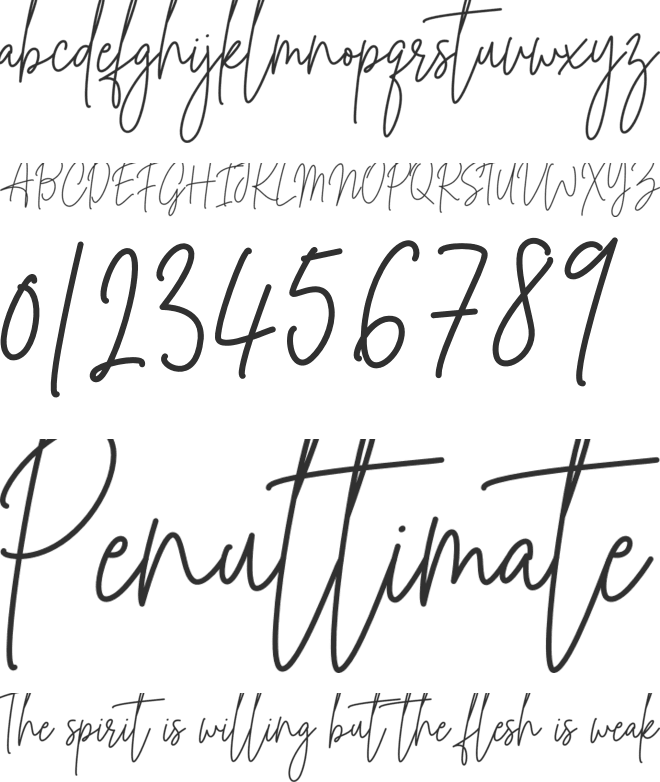 Freshmade Signature font preview